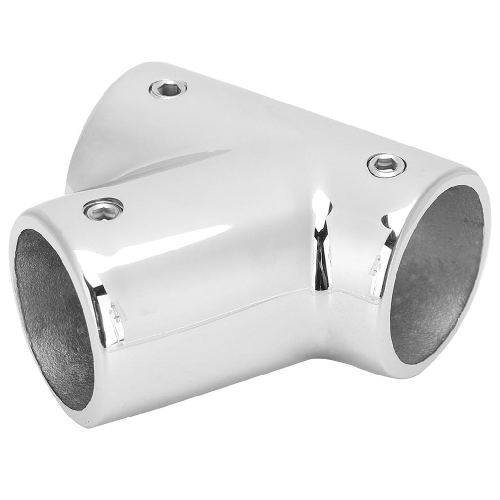 60 Degree Tee Left 3 Way Boat Handrail Fitting Marine Yacht Hand Pipe Connector MJS015‑00525mm