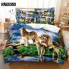 Luxury New 3D Print Love Wolf Comfortable Duvet Quilt Cover Pillowcase Bedding Set Children Bedroom Decoration Home Textile