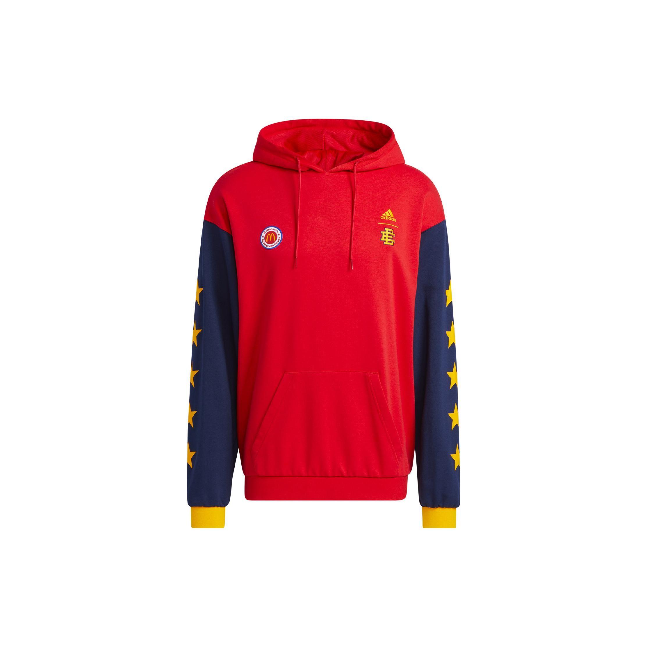 adidas Originals x Eric Emanuel McDonald s Hoodie Red Blue Unisex HB0733 L