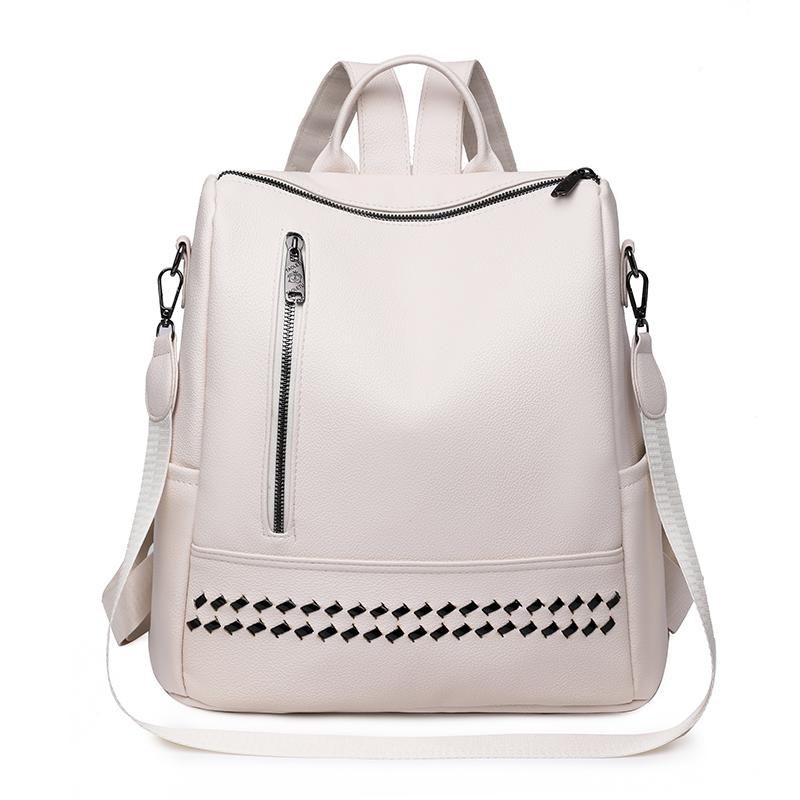 

Модный рюкзак, женский рюкзак из мягкой кожи, женские белые сумки на плечо, дорожный рюкзак, школьные рюкзаки для девочек, Sac A Dos белый