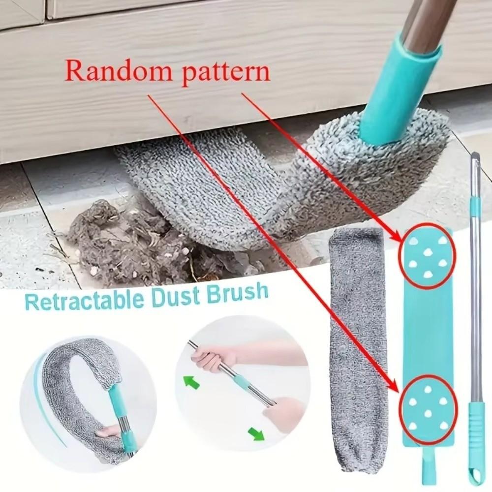 Bendable Head Retractable Gap Dust Cleaner Adjustable Telescopic Duster  Home Cleaning