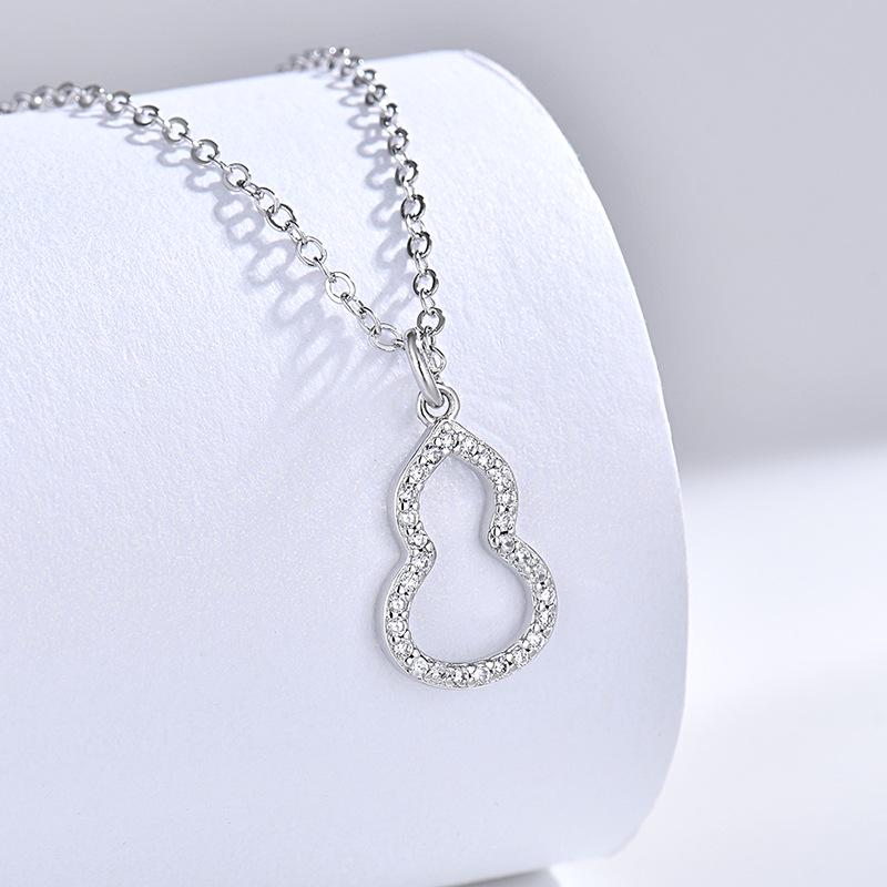 

Трендовое ожерелье-тыква из Douyin: Женская роскошная микро-павированная циркониевая цепочка на ключицу из розового золота