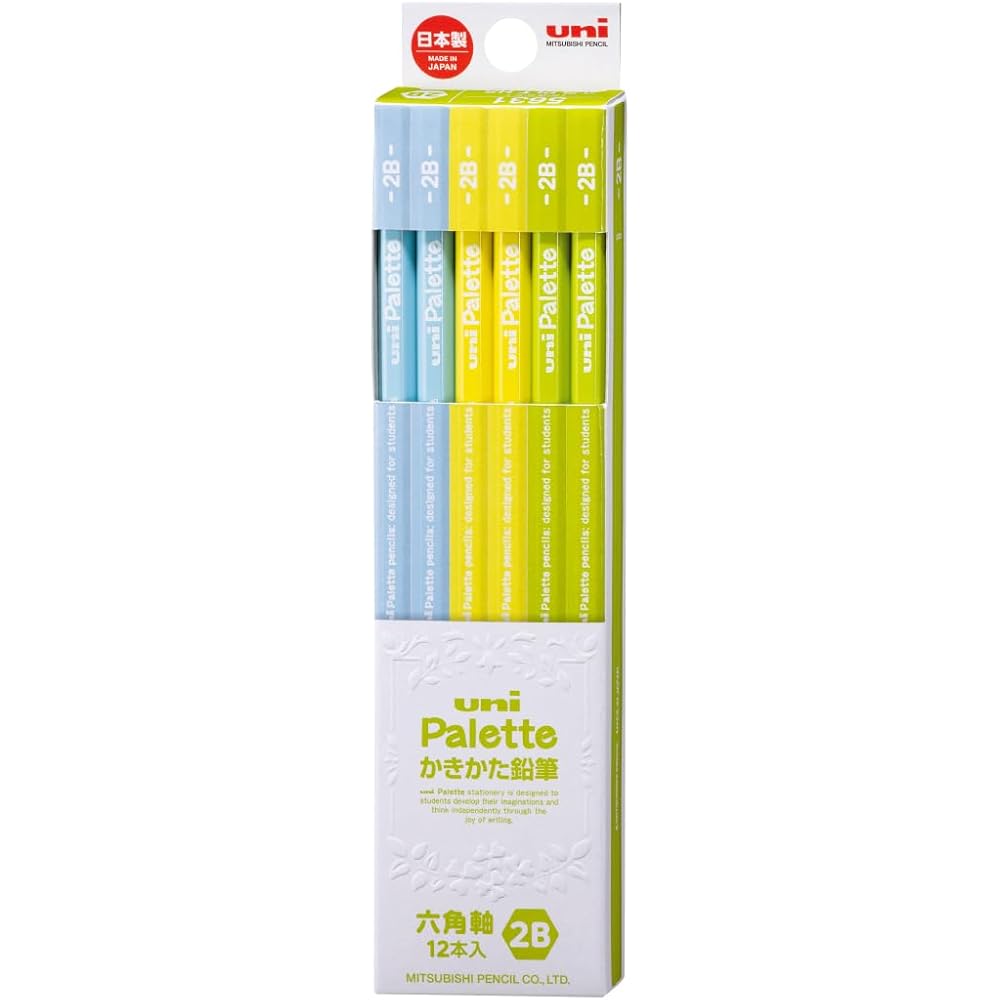Mitsubishi K56312B Pencil Drawing Pencil Uni Palette 2B Color Effect Inspiration Supplement 1 Dozen