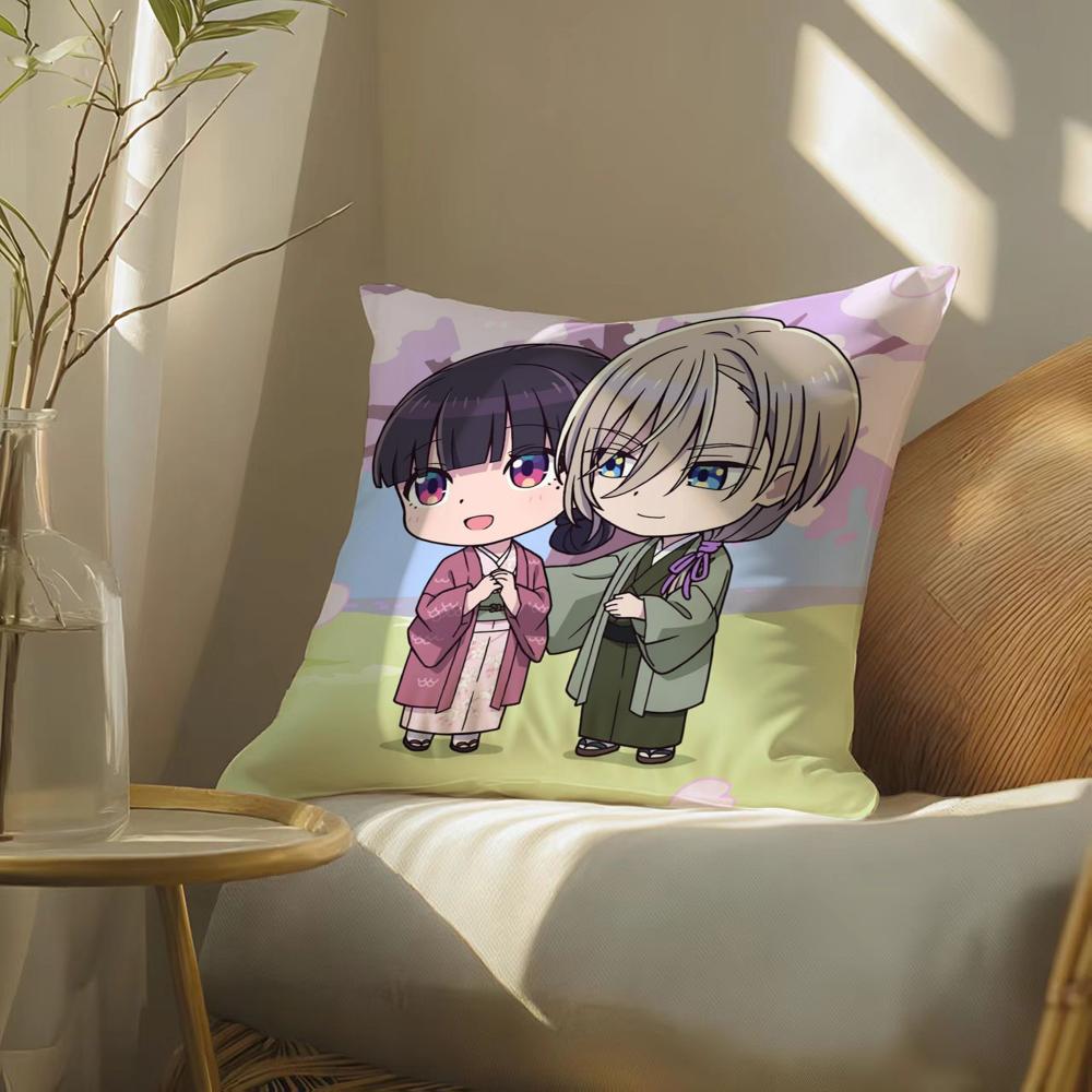 My Happy M-MarriageS Pillow Case Silky Elegant Comfort Sofa Bed Invisible Zipper 30cmx30cm