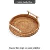 Dekorative Servierschale im Rattan-Look