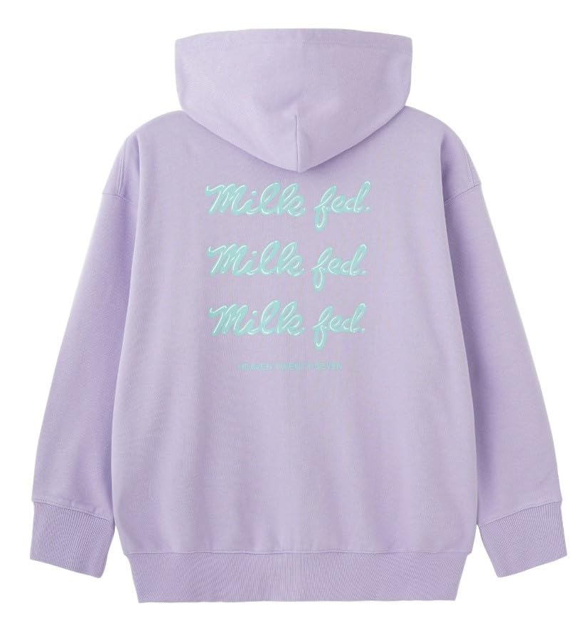 

Milkfed Extended Icing Logo Hoodie in Purple Women s Zip-Up