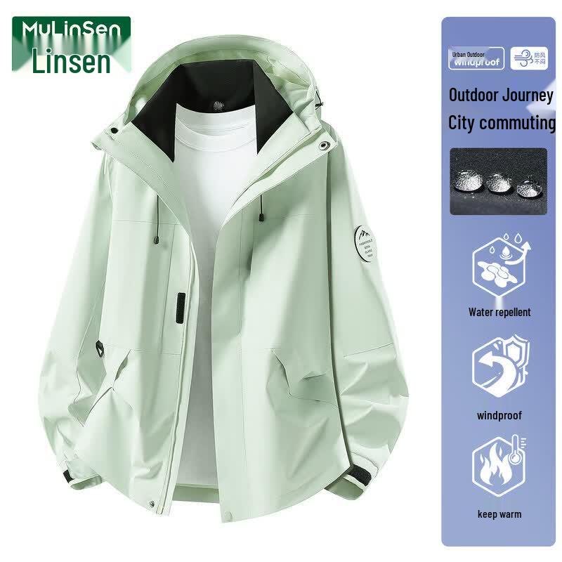 MULINSEN Women s Outdoor Hooded Windbreaker Jacket L