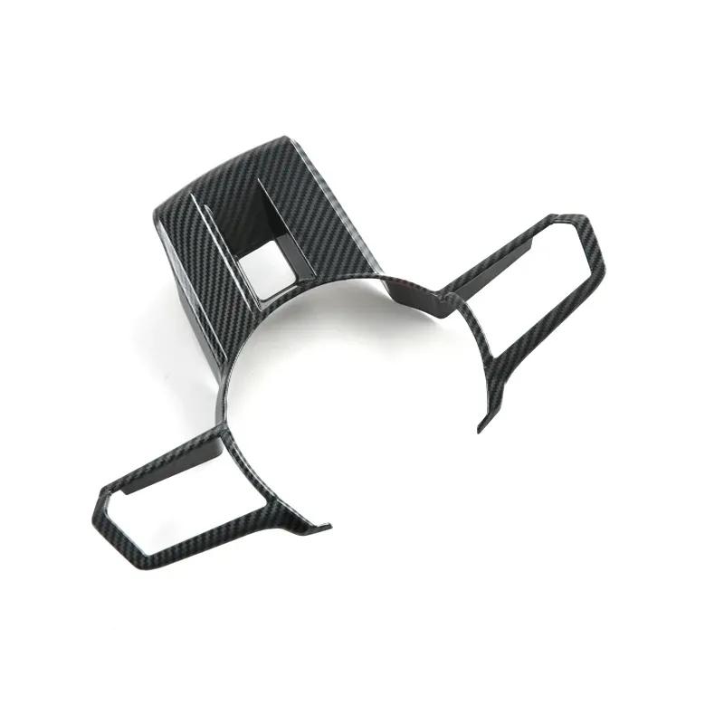 Cover For Mitsubishi Triton /l200 2024 2025 Autobonfiber Steering Wheel Decorate Interior Direction Button Auto Styling