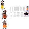 Whimsical Children Halloween Witch Dress For Girls With Cozy Material And Chic Design