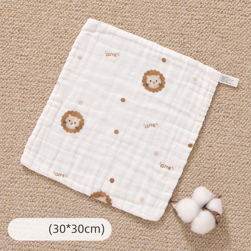 Baby Cotton Muslin Towel Bib Newborn Ultra-Soft Cotton Square Towel Baby-Specific Face Wash Towel Gauze Towel for Children