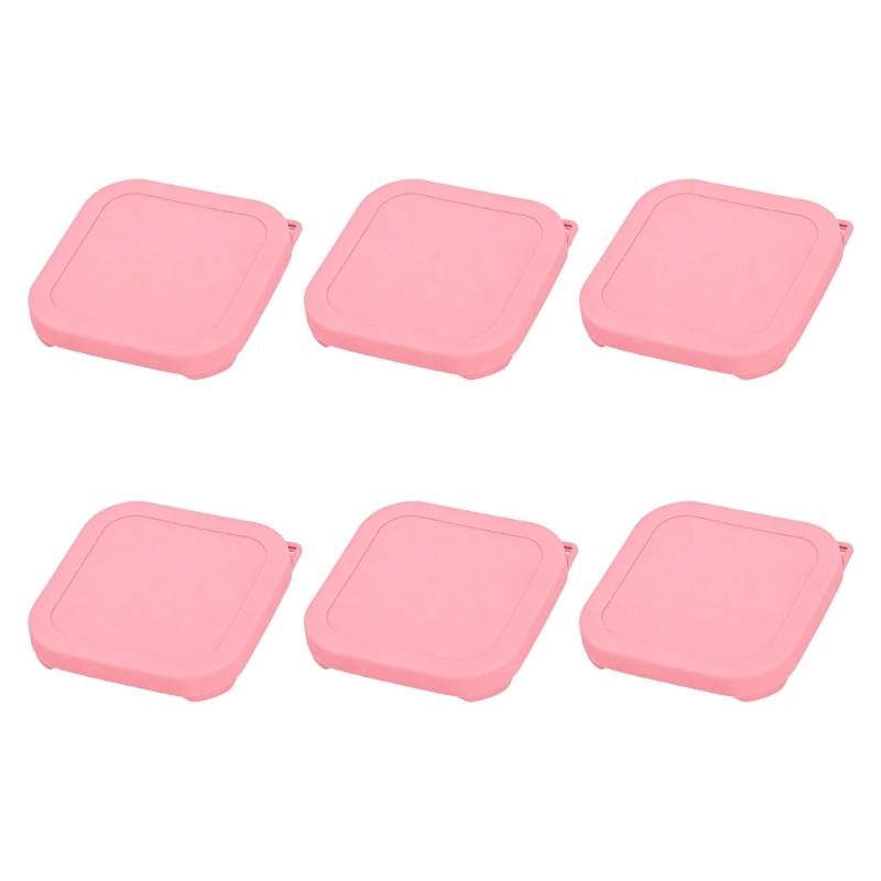 Food Grade Silicone Covers For Leftovers And Meal Preparation Replacement Lids for Square Glass Bowls Containers