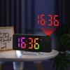 LED Large Screen Mirror Projection Alarm Clock Digital Clock
