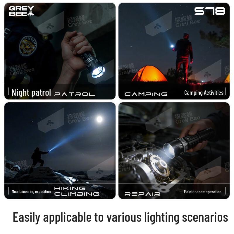 Rechargeable Tactical Zoom Flashlight