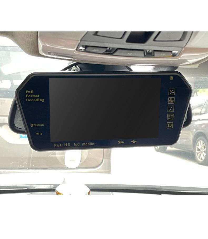 Bluetooth MP5 Wireless Rear View Camera for 7-inch Rearview Mirror Monitor with Reverse Priority