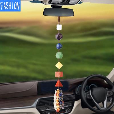 Štrkový strapec Rôzne tvary Prívesok z čakrového krištáľu Šperky na auto Závesná domáca dekorácia