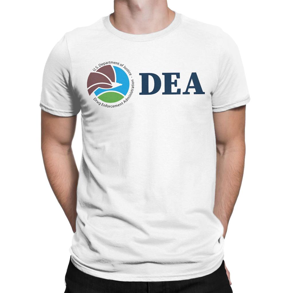 Men TShirts DEA US Federal Interdiction Agency Vintage Pure Cotton Tee Shirt Short Sleeve T Shirts O Neck Tops Unique