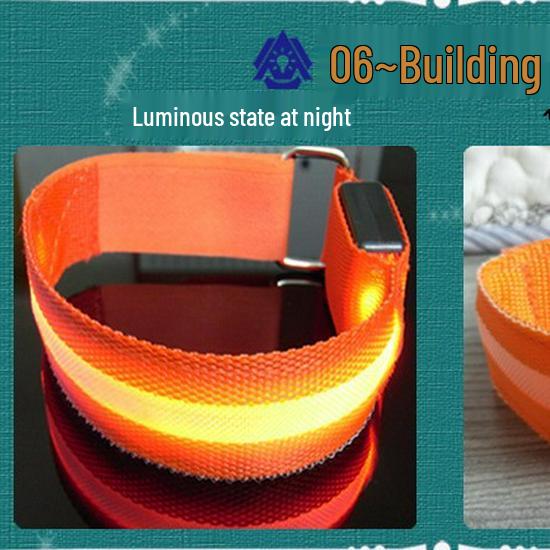 LED Reflective Safety Wristband for Night Sports and Events