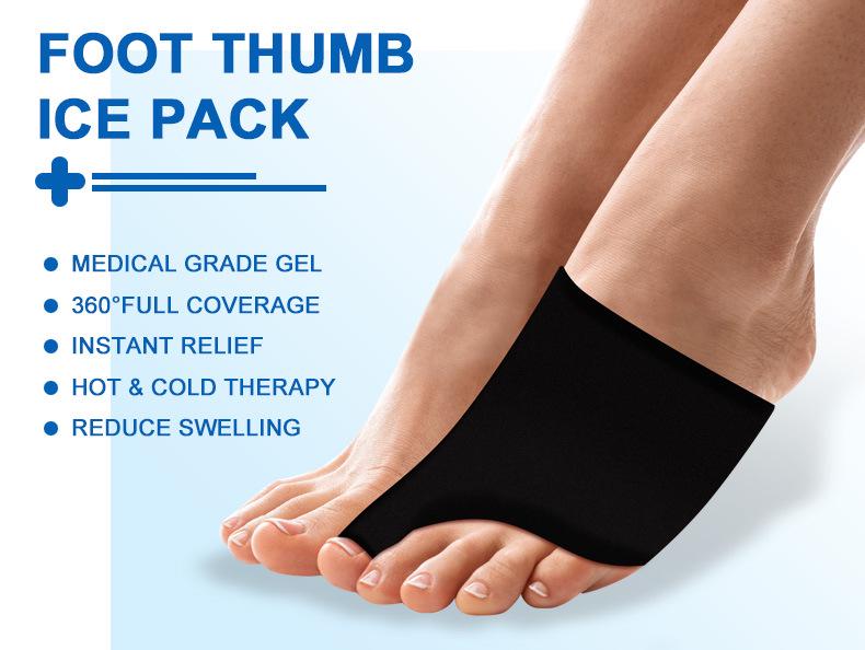 Elastic Gel Ice & Hot Ankle Support with Toe Protector