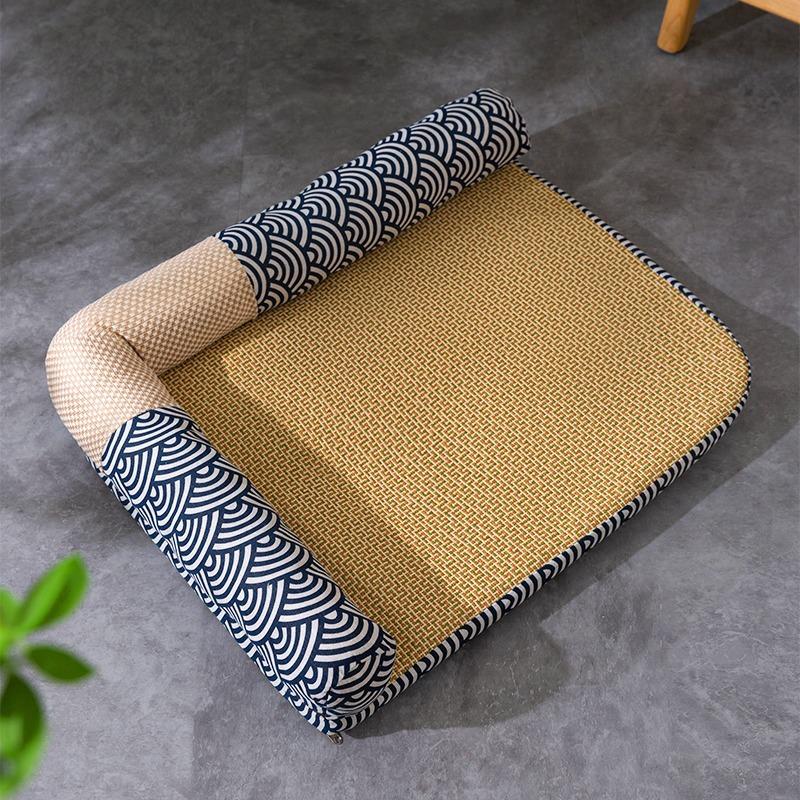 Summer Mat Cool Nest Cat Nest Four Seasons General Purpose Can Be Disassembly and Washing Dog Kennel Breathable Rattan Mat Pet Cat Bed Sleeping Mat