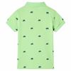 Polo pour enfants vert fluo 92/104/116/128/140