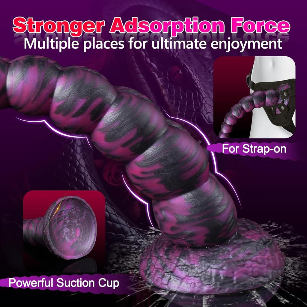 Long Anal Plug Dildo Anal Beads Sex Toy With Suction Cup Soft Silicone Butt Plug Stimulation Monster Dildo Penis Female Male Adult Sex Products