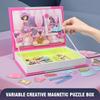 Montessori Children Intelligent Magnetic Book 3D Cartoon Puzzles Jigsaw Brain Training Game Educational Toys Kids Birthday Gift