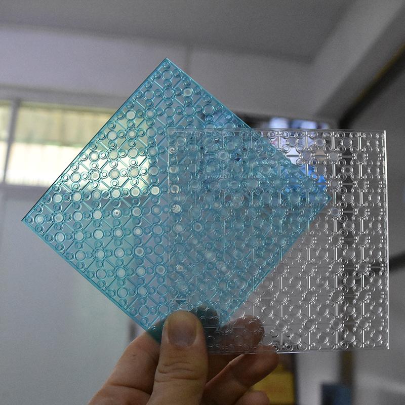 Non-Toxic 1Pc 16X16 Dots Double-Sided Baseplate High Transparent Base Plate For Building Blocks Toys Kid City Plates Plastic Blocks