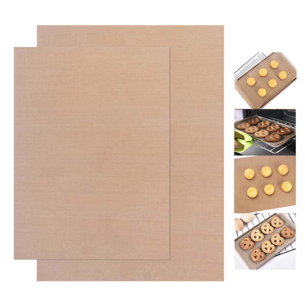 2PCS Hot Fiberglass Cloth Non-Stick Baking Mat Multifunctional BBQ Mat Nonstick Baking Sheet
