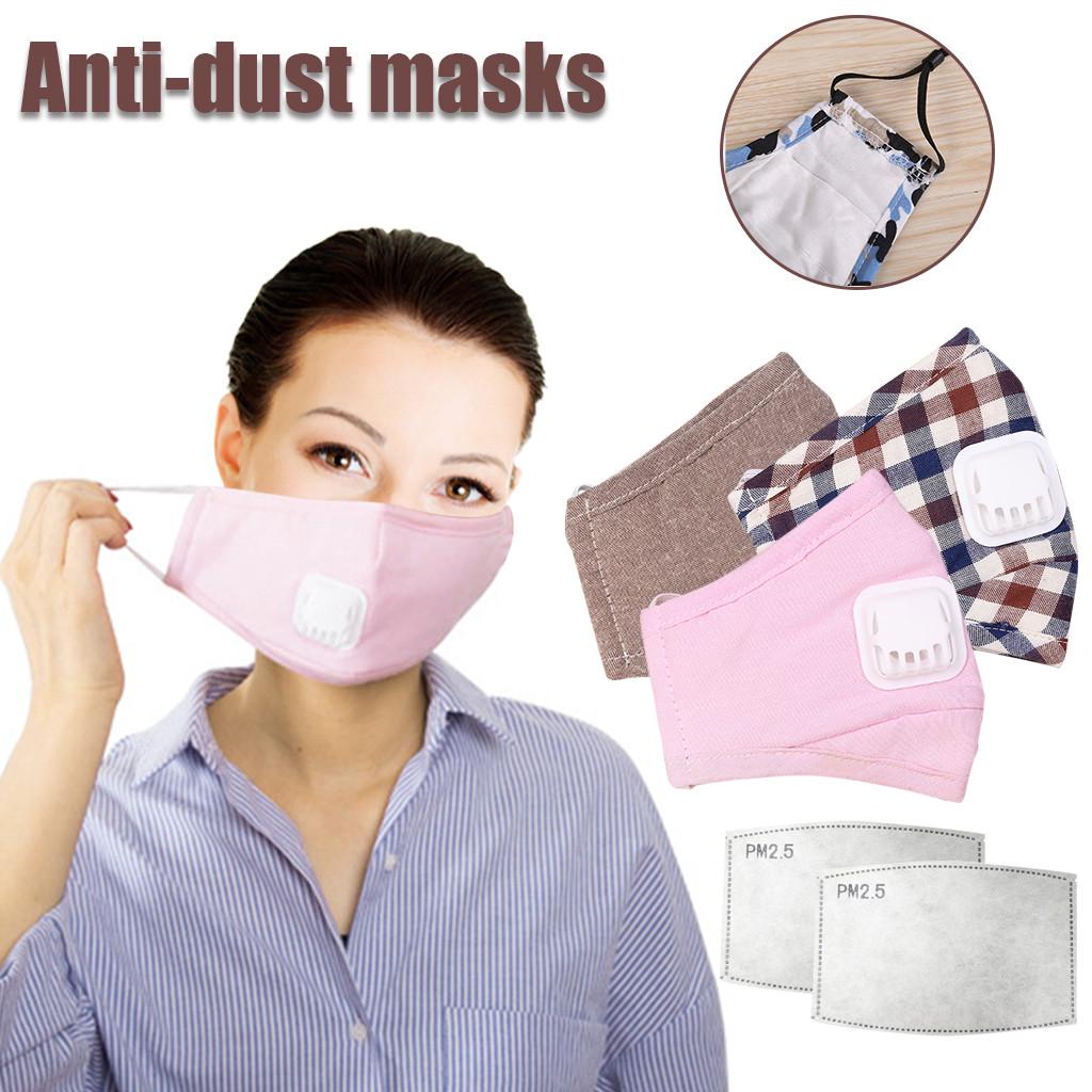 Buy [TL] Cotton Mask Anti-haze Dust-proof Breathable Breathing Valve ...