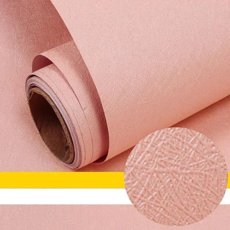 Solid Color Self-Adhesive Macaron Wallpapers Furnitures Cabinet Renovation Sticker Bedroom Vinyl Film DIY Living Room Home Decor