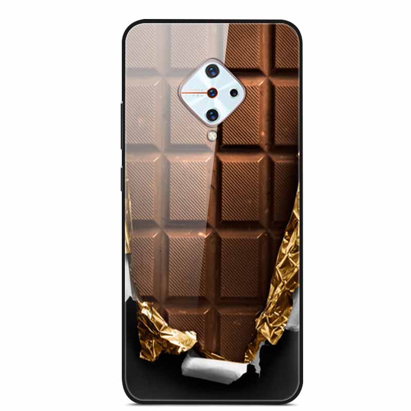 Tempered Glass Case For Vivo V17 Case Russia Glass Back Cover Soft Bumper For Vivo V17 Phone Cases V 17 Funda Y9s S1 Pro Coque