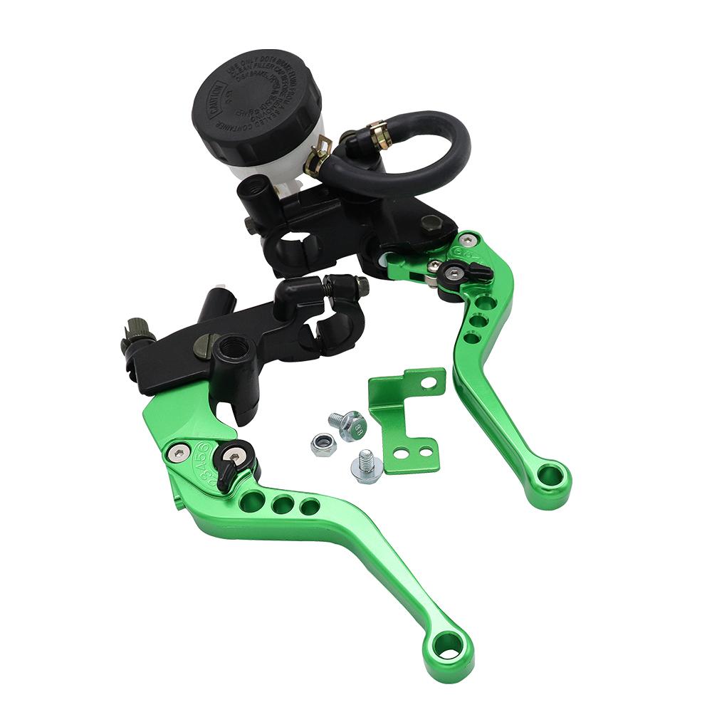 CVO Universal 7/8" 22mm Motorcycle Clutch Brake Master Cylinder Reservoir Levers Kit Fluid Reservoir