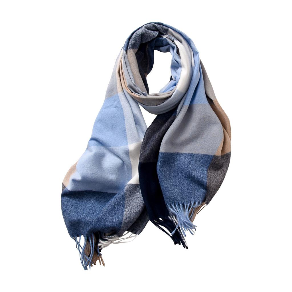 Scarf Striped Plaid Large Shawl Elegant And Winter Warm Scarf