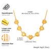 Unique Hollow Strawberry Heart Shape Necklace for Women,18K Gold-plated Stainless Steel Chain Necklaces,Fashion Jewelry Gift