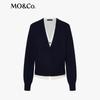 MO&Co. Women's Wool Machine Washable Faux Two-Piece Knit Cardigan