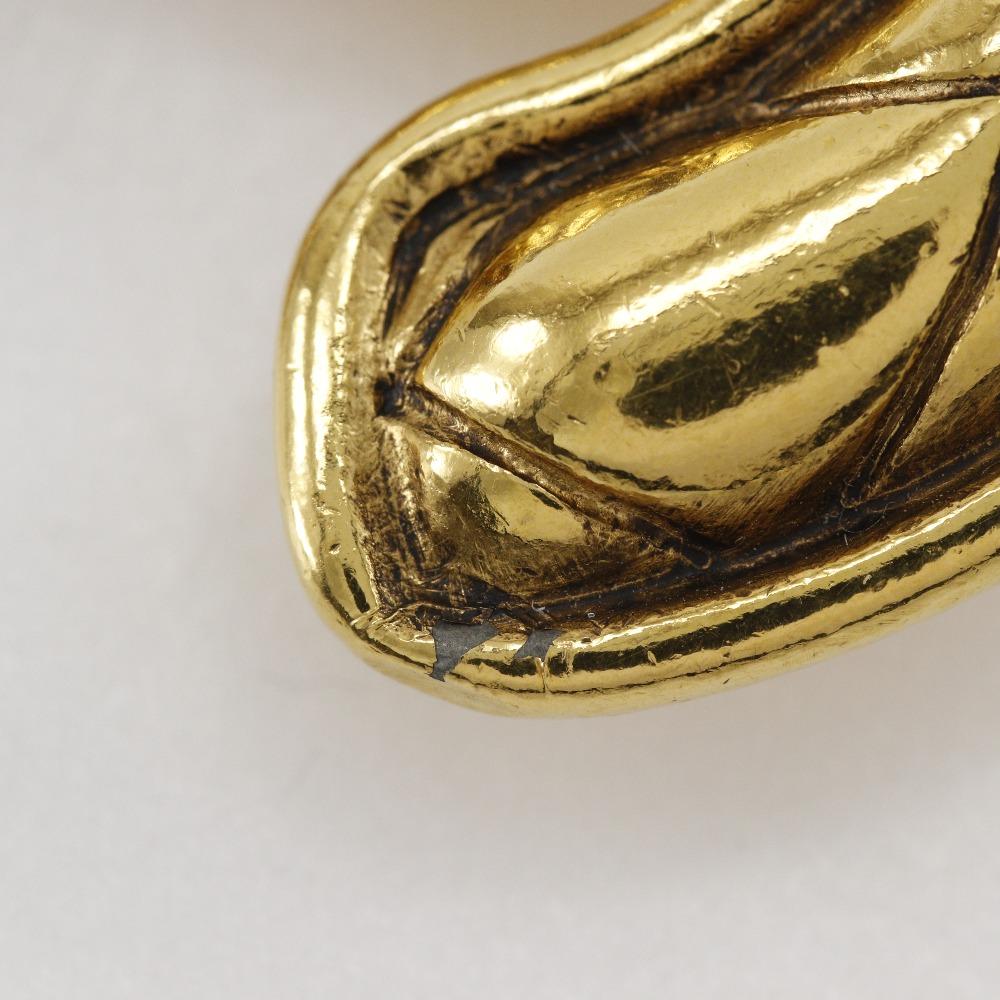 Chanel Matelasse COCO Markenzeichen Brosche vintage Vergoldet 38,3g Damen Gebraucht