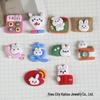 Cartoon Rabbit Resin Accessories: DIY Cream Glue, Hair Ties, Clips, Phone Case Materials.