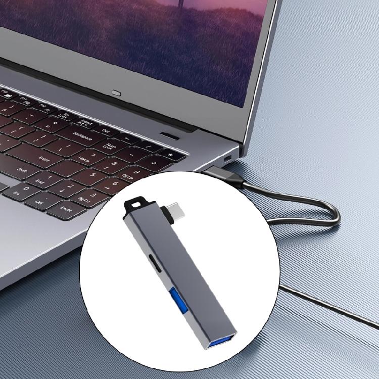 Lightweight USB C Hub Type C Converters with Additional USB Port for Convenient Use Across Various Operating Systems