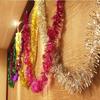 2M Christmas Tinsel Ribbon Garland Gold Silver Color Decorative Tinsel Strips Home Wedding Birthday Party Wall Door Decor