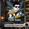 Personalized Wall Tapestry,Arctic Monkeys Custom Printed Name, Fabric Wall Art For Indoor Room Backdrop