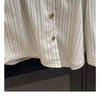 Spring Autumn Niche Design Sense Striped Small Loose Shirt Blouses & Shirts