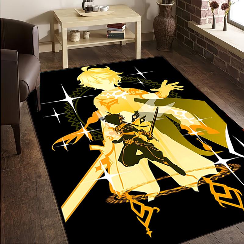 1PC Ayato Genshin Carpet Floor mat, Anti-slip mat Chair rug For livingroom,Bedroom, doormat home decor Gift Christmas Gifts