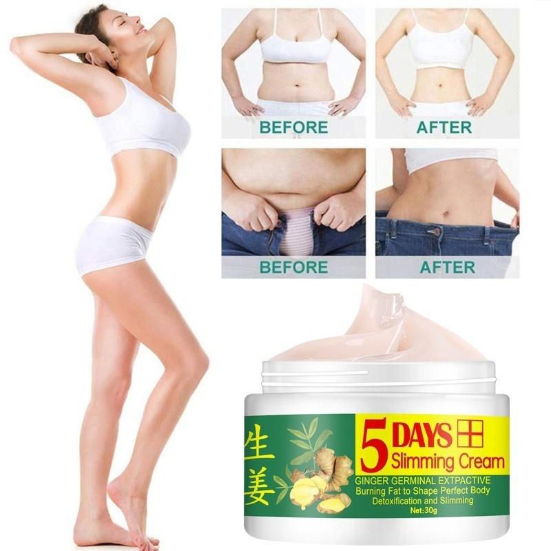 Ginger Body Slimming Cream Krém na spalování tuků Masážní krém proti celulitidě na hubnutí