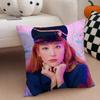 singer charismatic SSeulgi KKang Seulgi Cushion Cover Throw Pillow Cover Hidden Button Durable Polyester Chair Cushion