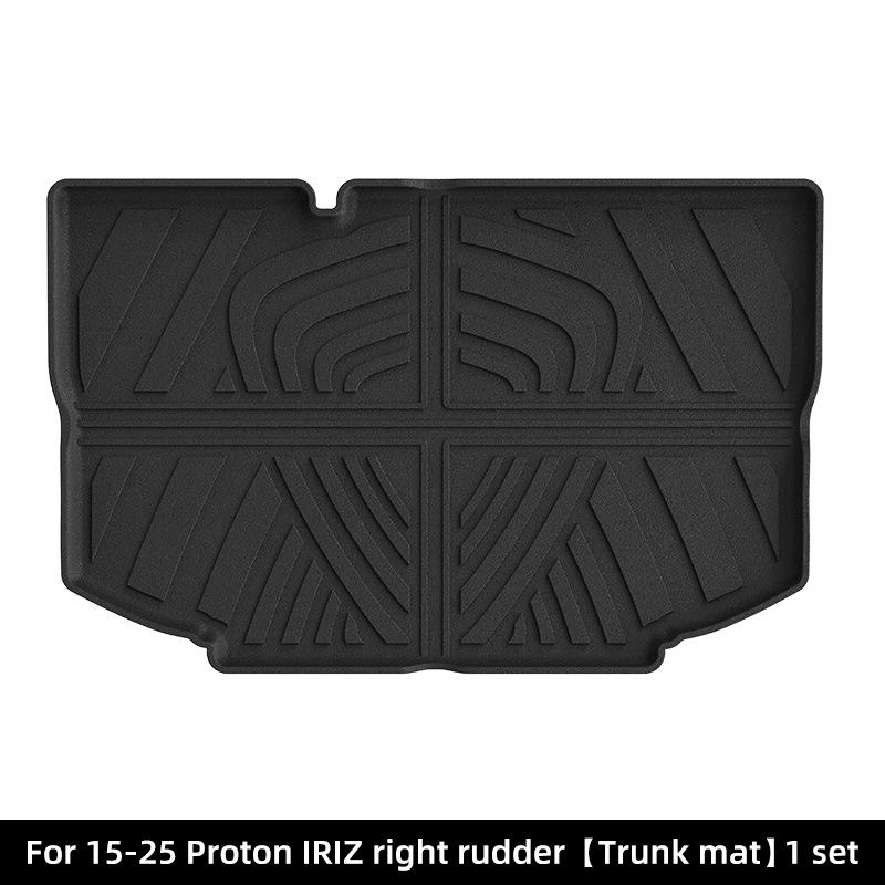Proton PERSONA/IRIZ 2015-2025 Комплект резиновых (TPE) ковриков в салон и багажник Black