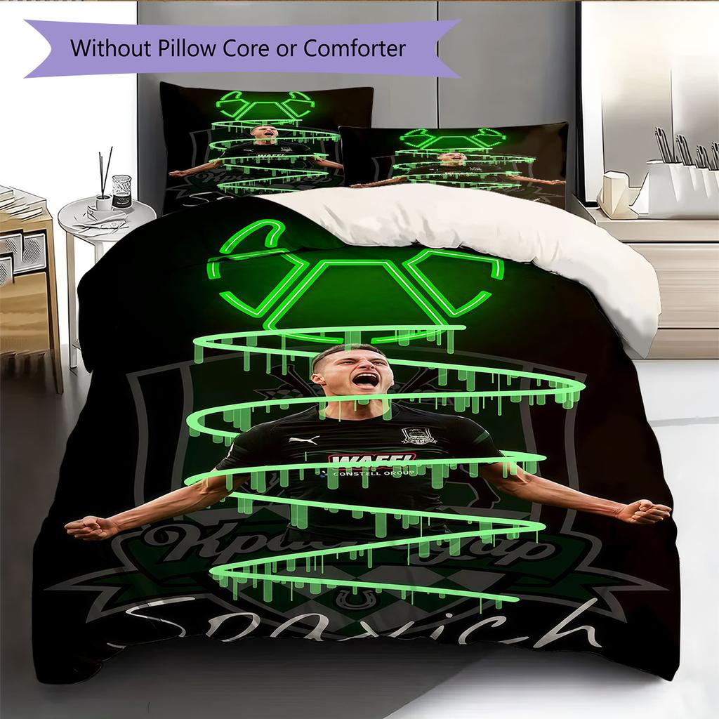 FC Krasnodar Legend Bedding Quilt Set Quilt Cover Pillowcase Home Decoration Birthday Gift (1 * duvet cover + 2 * pillowcase, without core)