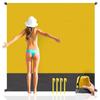 Sandproof Portable Beach Blanket, Waterproof Foldable Large Lightweight Mat for Picnic & Camping