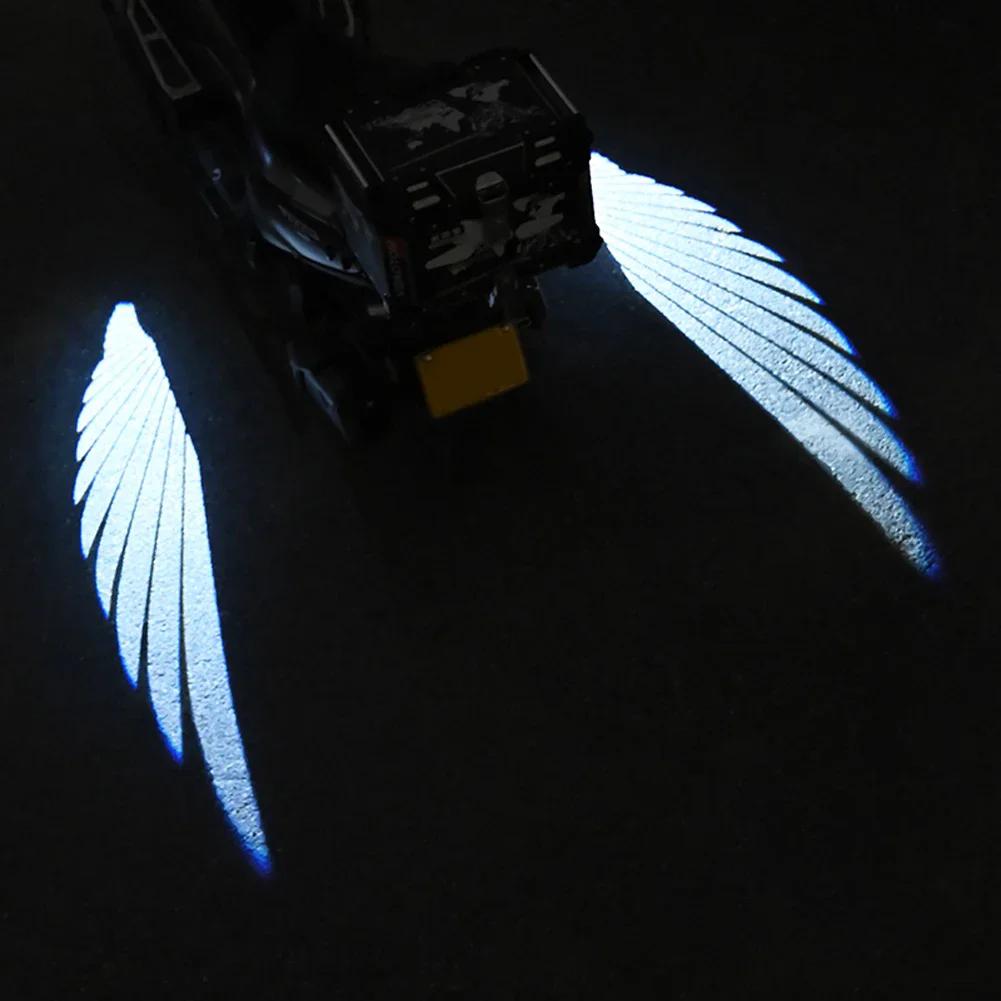 2 Stück Engel Flügel Willkommenslicht Für Motorrad LED Unterbodenlicht Projektor Dekorative Atmosphäre Licht Zubehör