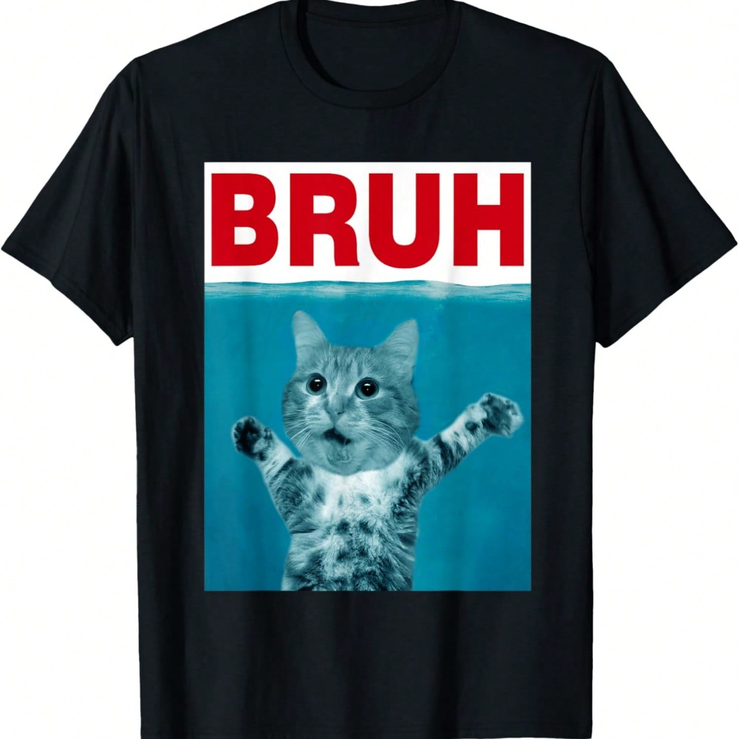 Funny Saying Brother Greeting Teens S Bruh Meme Bruh Cat T-Shirt S разноцветный