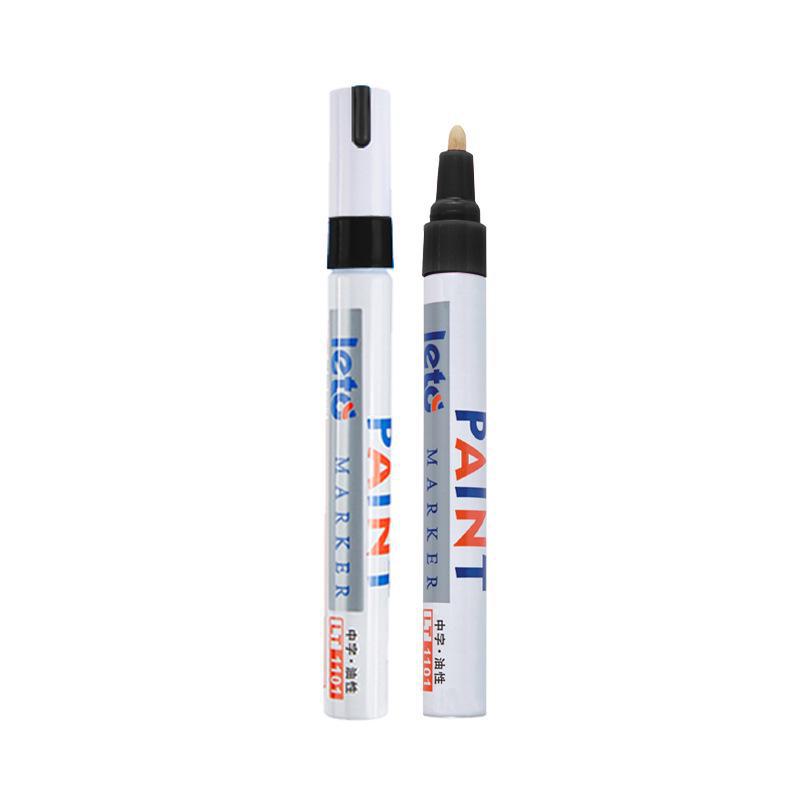 Waterproof Colored Metal Graffiti Marker: Non-Fading White Oily Paint Pen for DIY and Tire Repair